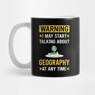 Warning Geography Geographer Mug